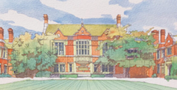 Postcard image of Wantage Hall