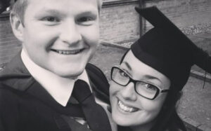 Ed and Andree on graduation day