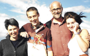 Martin and Verity with their two children, Beth and Joe
