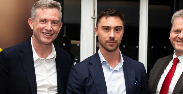 Felix with Paul Lindley and Professor Robert Van de Noort