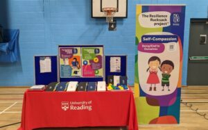 The Resilience Rucksack stand at a school resilience fair