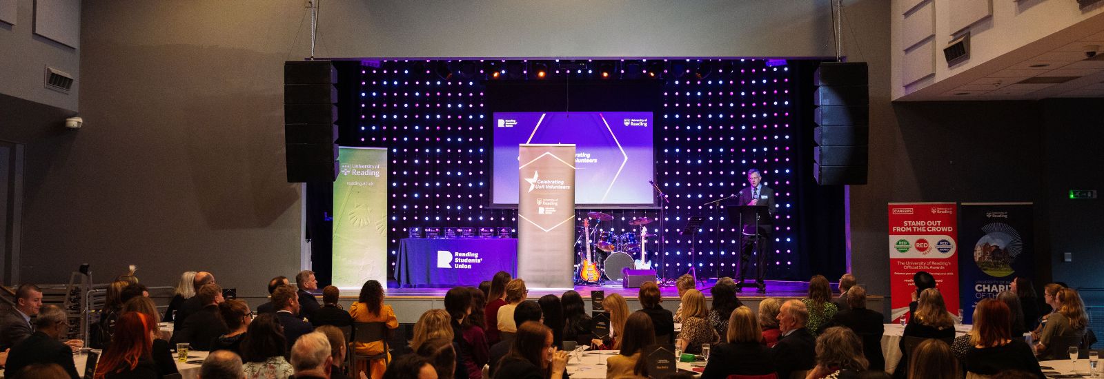 Chancellor Paul Lindley speaking at the Celebration of Volunteering