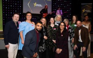 A group photo of the staff involved in organising the Celebration of Volunteering