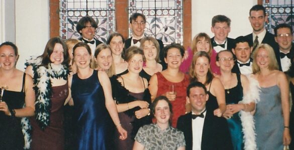 The Reading Foodie group posing for a photo in 1999