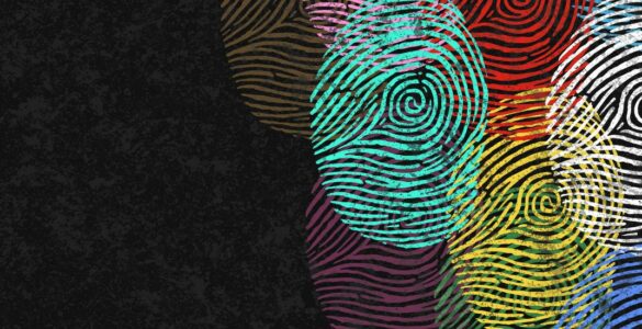 Multicolored fingerprints