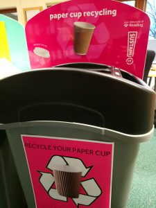 Paper cup bin