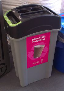 Paper cups bin