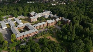 Aerial view of Earley Fate