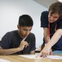 Students taking part in a focus group