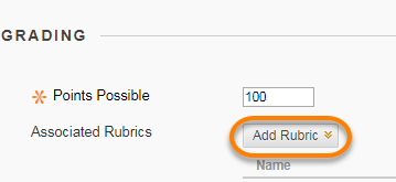 Add rubric option during Assignment Set Up