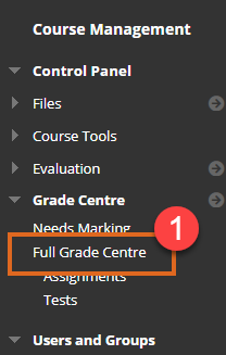 Grade Centre - Full Grade Centre
