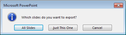 Export warning box