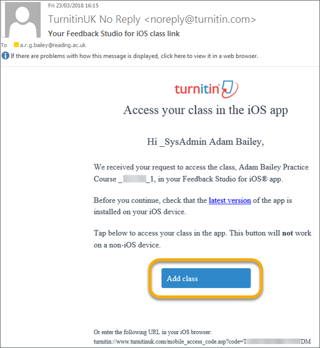 Download Turnitin App