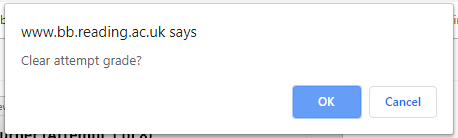 clear attempt grade warning message