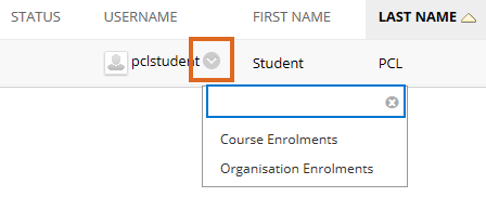 View student enrolments