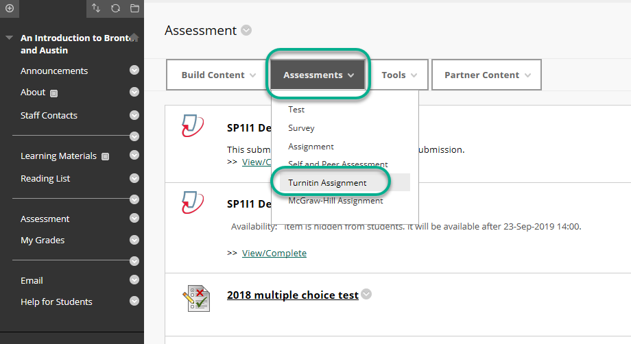 turnitin revision assignment