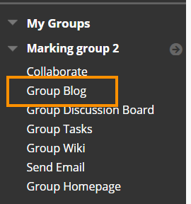 Access a Group Blog