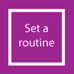 icon: set a routine