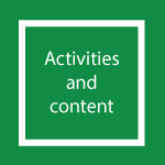 icon: activities and content