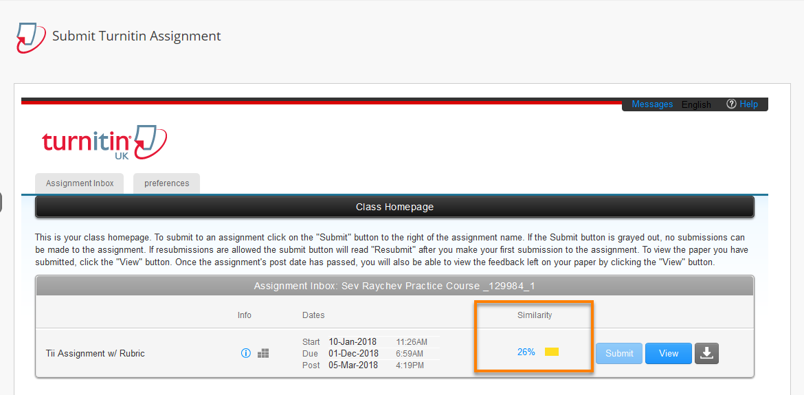 blackboard turnitin login