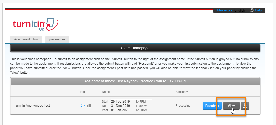 blackboard turnitin login