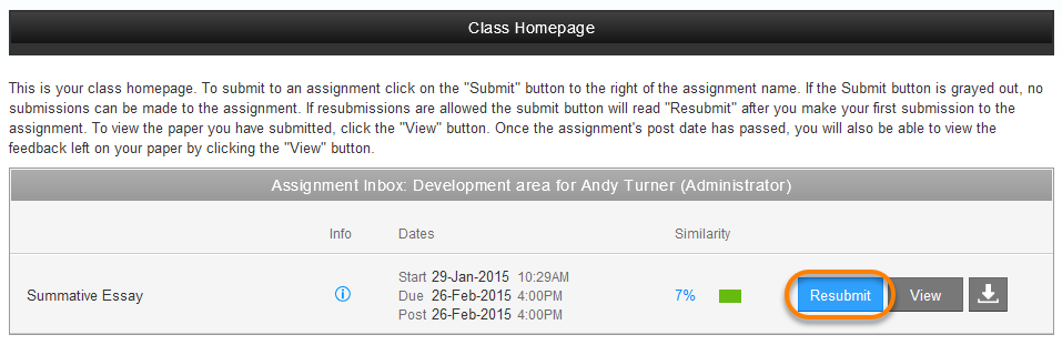 how to unsubmit a turnitin assignment