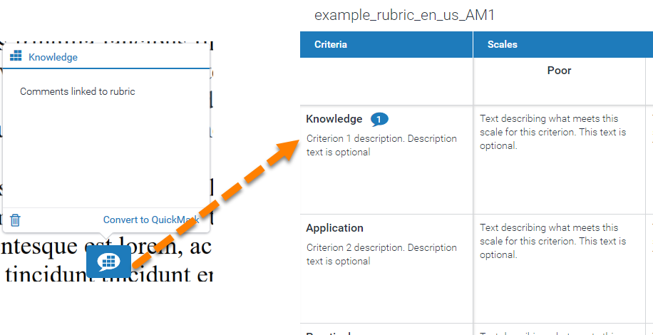 Composite image of a rubic associated comment