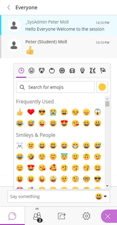 Blackboard Collaborate: Emojis, Raising your Hand and In Session ...