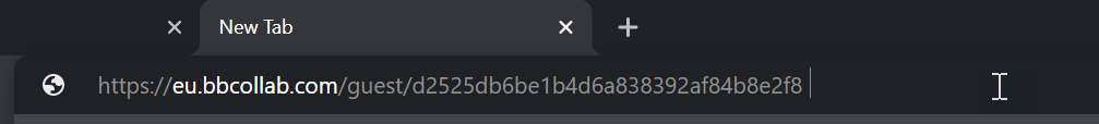A Screenshot of the browser address bar with Guest link URL