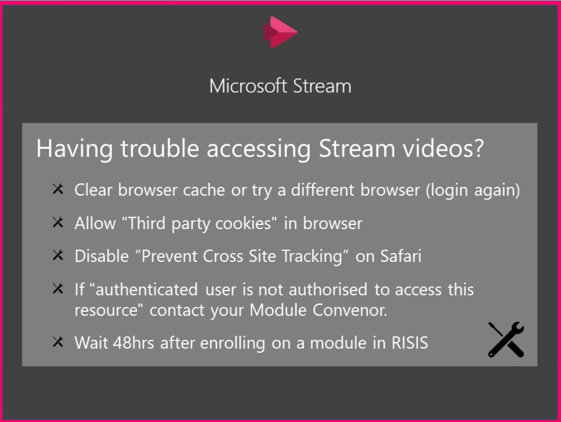 Summary of Microsoft Stream issues