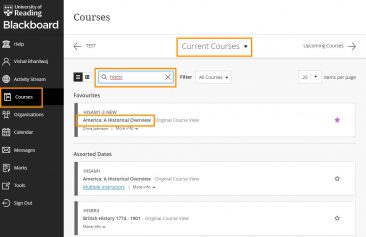 where to find recorded lectures on blackboard