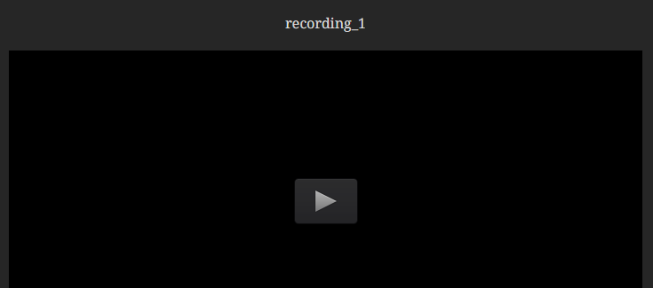 Loaded video with play button symbol