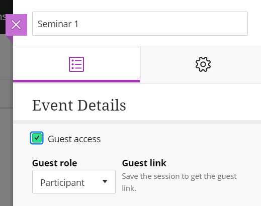 Collaborate - enable Guest access