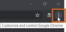 Open Google Chrome settings