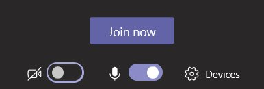 Teams Join Now button