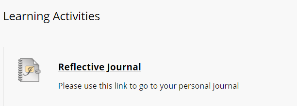 Link to a Journal in a content area