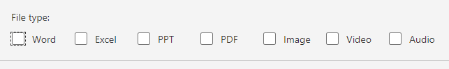 Forms file upload options - specify file types