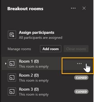 Screenshot showing the ellipsis highlighted to the right of the room settings