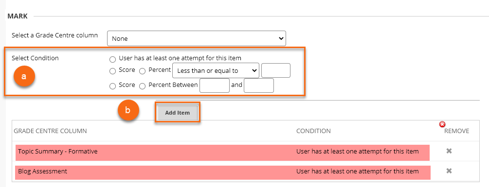 Mark as trigger - set condition and add to create multiple criteria
