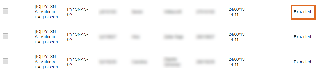 Student Grades Extracted